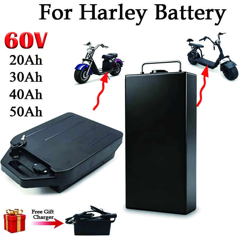 60V 50Ah Electric Scooter Battery - Harley pil için 60V 20Ah 30Ah