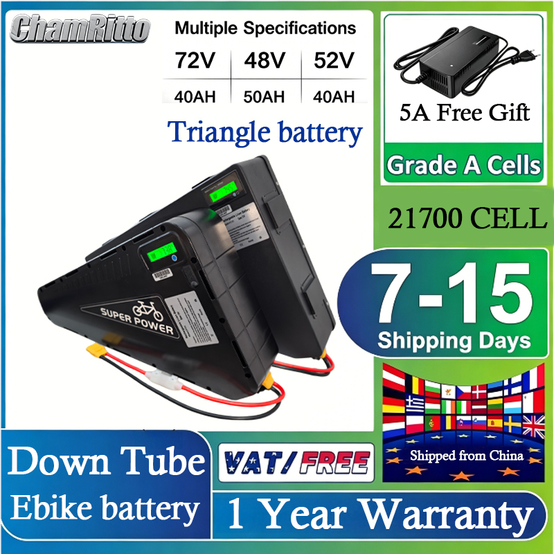 72V 50Ah 21700 Lithium Battery - 72v cham rider 3000w Elektrikli Bisiklet