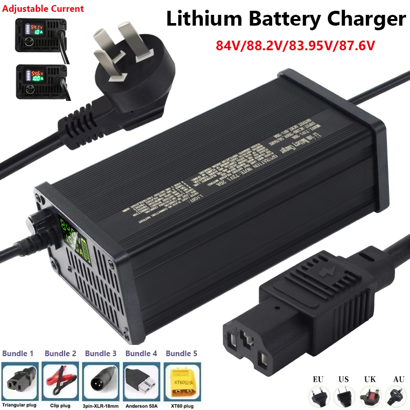 72V 15A Fast Charger - 72V Ayarlanabilir Lityum Pil Şarj Cihazı