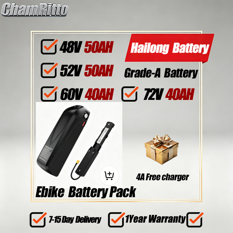 72V 50Ah 21700 Lithium Battery - E-bisiklet Bataryası 21700 Hailong Polly 36V48V