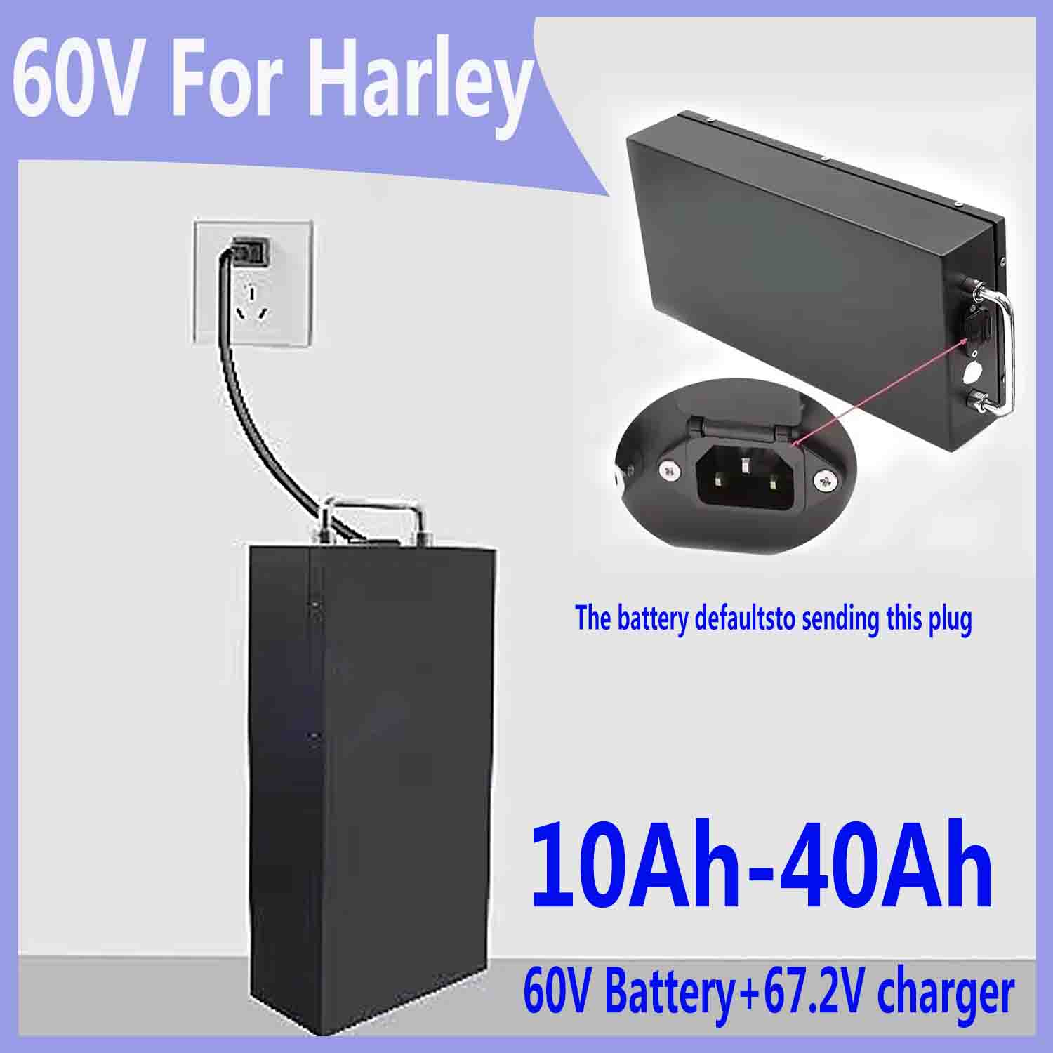 60V 50Ah Electric Scooter Battery - Harley pilleri için 60V 20AH -40AH
