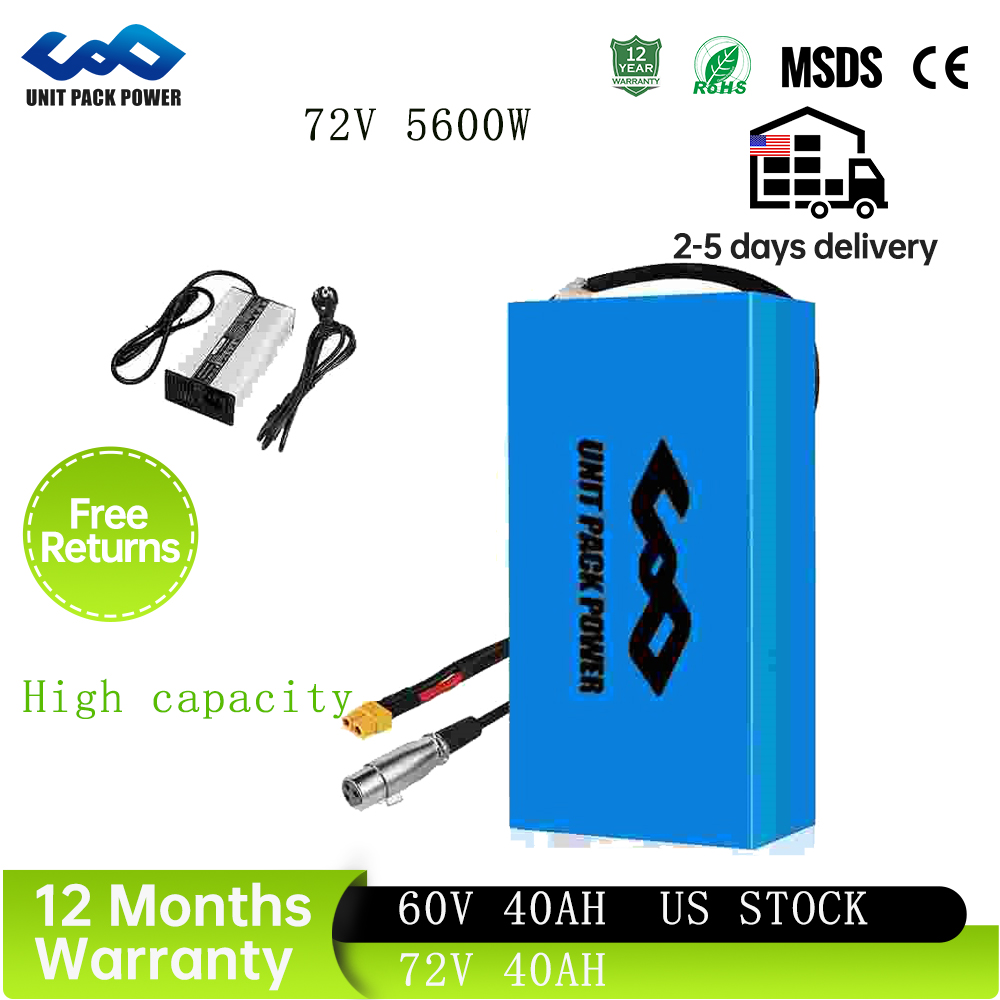 72V 40Ah Lifepo4 Battery Pack - 48V 40Ah 60V 72V E-bisiklet Batarya