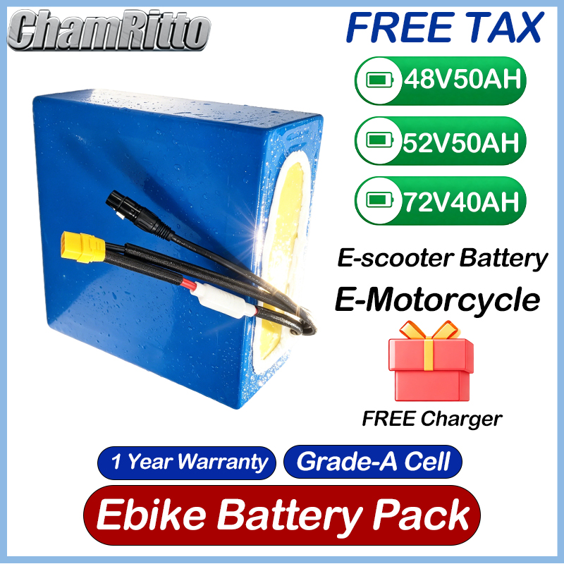 48V 52V 30ah 50ah Elektrikli b - 60V 50Ah Electric Scooter Battery incelemesi ve fiyatı