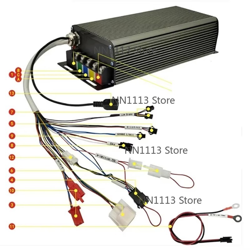 72V 100A 5000W Hall Sensörlü S - 72V 100A Sabvoton Controller incelemesi ve fiyatı