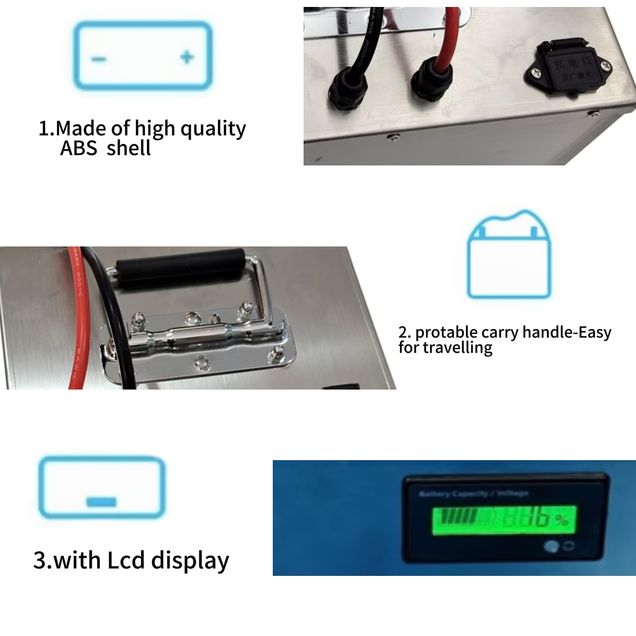 Elektrikli Araçlar için 72V 60 - 72V 40Ah Lifepo4 Battery Pack incelemesi ve fiyatı